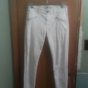 CAbi White Straight Leg Jeans
